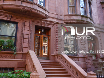  Brownstone apartments in Manhattan, New York City, United States of America on July 6th, 2024. (