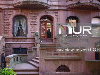  Brownstone apartments in Manhattan, New York City, United States of America on July 6th, 2024. (