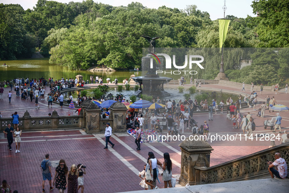 Bethesda Terrace in Central Park in Manhattan, New York City, United States of America on July 6th, 2024. 