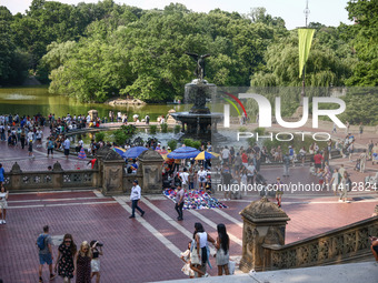 Bethesda Terrace in Central Park in Manhattan, New York City, United States of America on July 6th, 2024. (