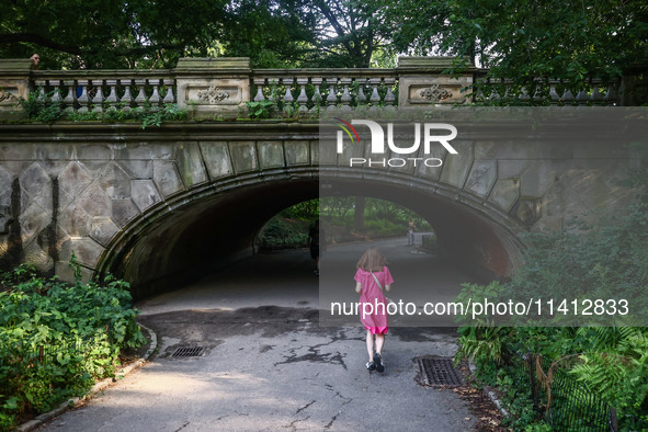 Glade Arch in Central Park in Manhattan, New York City, United States of America on July 6th, 2024. 