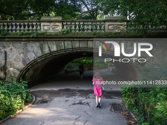 Glade Arch in Central Park in Manhattan, New York City, United States of America on July 6th, 2024. (