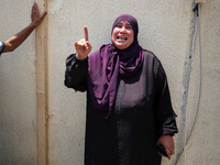 Relatives of the Palestinians, who are dying in Israeli attacks, are mourning at Al-Aqsa Martyr's Hospital in Deir al-Balah, Gaza, on July 1...