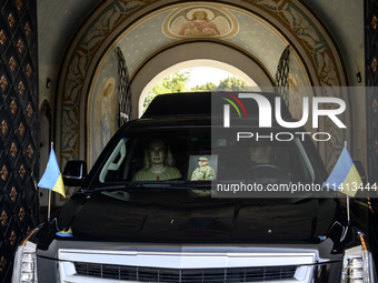 A funeral procession is taking place for Mykola Kokhanivskyi, commander of the OUN (Organisation of Ukrainian Nationalists) volunteer battal...