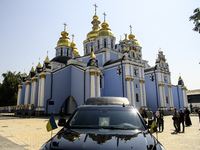 A funeral procession is taking place for Mykola Kokhanivskyi, commander of the OUN (Organisation of Ukrainian Nationalists) volunteer battal...