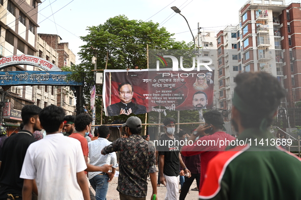 Anti-quota Protesters And Students Backing The Ruling Awami League Party Clash In Dhaka, Bangladesh, On July 16, 2024. At Least Six Demonstr...