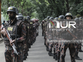 Border Guard Bangladesh officials are taking control of law and order after two days of intense clashes between the Pro-Government Student W...