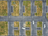 A trainee is practicing driving on the training ground of Jindun Driver Training School in Chaohu City, Anhui province, China, on July 17, 2...