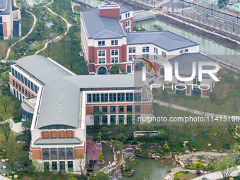 The Huawei Lianqiuhu R&D Center is being seen in Shanghai, China, on July 14, 2024. The Huawei Lianqiuhu R&D Center is covering an area of 2...