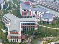 The Huawei Lianqiuhu R&D Center is being seen in Shanghai, China, on July 14, 2024. The Huawei Lianqiuhu R&D Center is covering an area of 2...