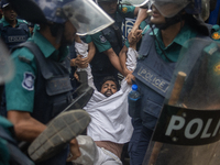 Police are detaining a man who is not leaving the University of Dhaka premises, a day after the clash between Bangladesh Chhatra League, the...