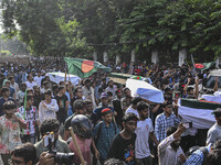 Anti-quota student protesters are joining a coffin rally at the University of Dhaka campus, a day after the clash between anti-quota protest...