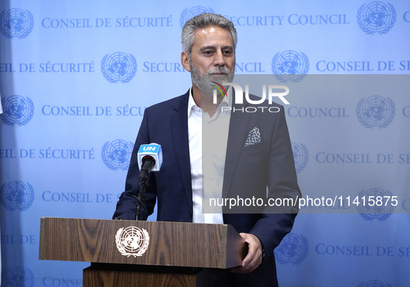 Muhannad Hadi, Humanitarian Coordinator  for the Occupied Palestinian Territory briefs the press on on the current situation in the region a...