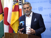 Muhannad Hadi, Humanitarian Coordinator  for the Occupied Palestinian Territory briefs the press on on the current situation in the region a...