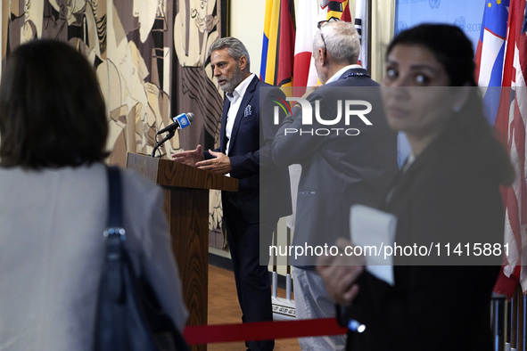 Muhannad Hadi, Humanitarian Coordinator  for the Occupied Palestinian Territory briefs the press on on the current situation in the region a...