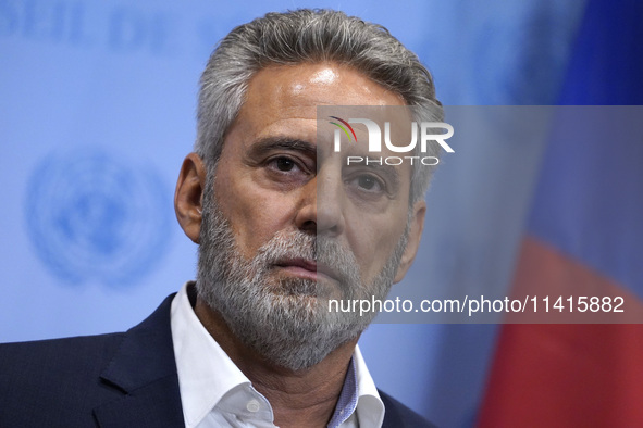 Muhannad Hadi, Humanitarian Coordinator  for the Occupied Palestinian Territory briefs the press on on the current situation in the region a...