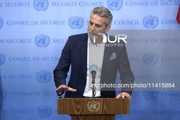 Muhannad Hadi, Humanitarian Coordinator  for the Occupied Palestinian Territory briefs the press on on the current situation in the region a...