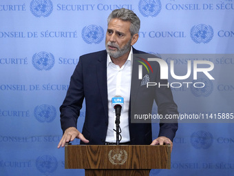 Muhannad Hadi, Humanitarian Coordinator  for the Occupied Palestinian Territory briefs the press on on the current situation in the region a...