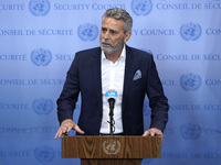 Muhannad Hadi, Humanitarian Coordinator  for the Occupied Palestinian Territory briefs the press on on the current situation in the region a...