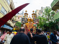 Thousands are gathering on the city's streets as Shia Muslims are observing Yavme Ashura. They are participating in a tazia procession to mo...