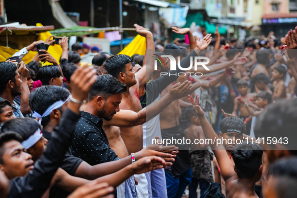 Thousands are gathering on the city's streets as Shia Muslims are observing Yavme Ashura. They are participating in a tazia procession to mo...