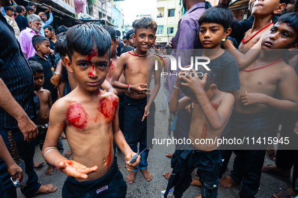 Thousands are gathering on the city's streets as Shia Muslims are observing Yavme Ashura. They are participating in a tazia procession to mo...