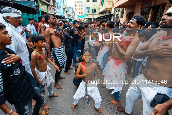 Thousands are gathering on the city's streets as Shia Muslims are observing Yavme Ashura. They are participating in a tazia procession to mo...