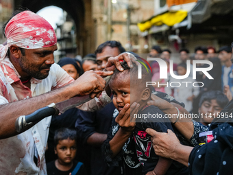 Thousands are gathering on the city's streets as Shia Muslims are observing Yavme Ashura. They are participating in a tazia procession to mo...