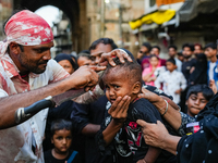 Thousands are gathering on the city's streets as Shia Muslims are observing Yavme Ashura. They are participating in a tazia procession to mo...