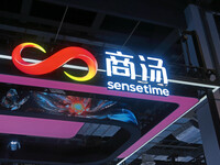 Sensetime is participating at the 2024 World Artificial Intelligence Conference in Shanghai, China, on July 5, 2024. (