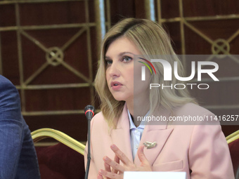 First Lady Olena Zelenska is attending the meeting of the Council for Human Rights, Gender Equality, and Diversity at the Ministry of Foreig...