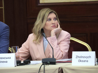 First Lady Olena Zelenska is attending the meeting of the Council for Human Rights, Gender Equality, and Diversity at the Ministry of Foreig...