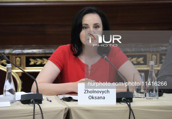 Minister of Social Policy Oksana Zholnovych is attending the meeting of the Council for Human Rights, Gender Equality, and Diversity at the...