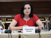 Minister of Social Policy Oksana Zholnovych is attending the meeting of the Council for Human Rights, Gender Equality, and Diversity at the...