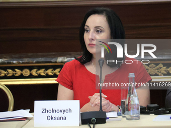 Minister of Social Policy Oksana Zholnovych is attending the meeting of the Council for Human Rights, Gender Equality, and Diversity at the...