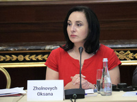 Minister of Social Policy Oksana Zholnovych is attending the meeting of the Council for Human Rights, Gender Equality, and Diversity at the...