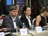 Vasyl Shkurakov, Acting Minister of Communities, Territories, and Infrastructure Development of Ukraine, and Tetiana Lomakina, Advisor - Pre...