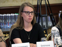 Deputy Minister of Education and Science of Ukraine Yevheniia Smirnova is attending the meeting of the Council for Human Rights, Gender Equa...