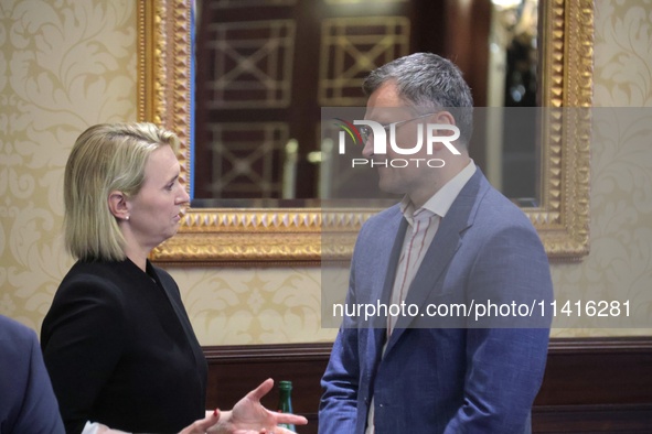 US Ambassador Extraordinary and Plenipotentiary to Ukraine Bridget Brink and Minister of Foreign Affairs of Ukraine Dmytro Kuleba are attend...