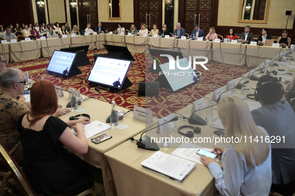 Participants of the meeting of the Council for Human Rights, Gender Equality, and Diversity at the Ministry of Foreign Affairs of Ukraine ar...