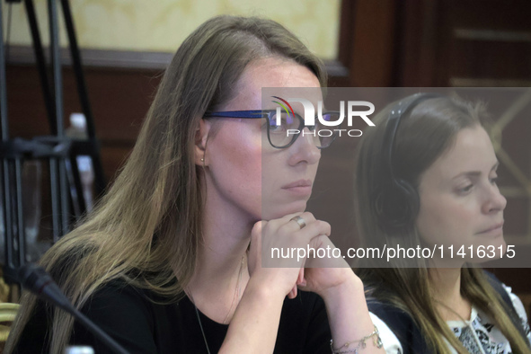 Deputy Minister of Education and Science of Ukraine Yevheniia Smirnova is attending the meeting of the Council for Human Rights, Gender Equa...