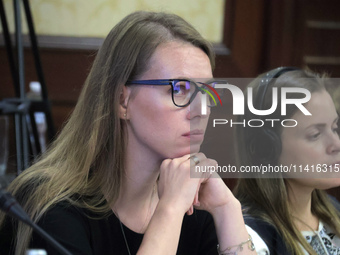 Deputy Minister of Education and Science of Ukraine Yevheniia Smirnova is attending the meeting of the Council for Human Rights, Gender Equa...