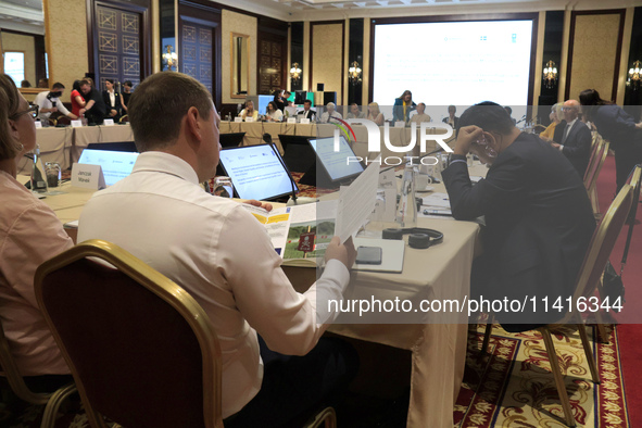 Participants of the meeting of the Council for Human Rights, Gender Equality, and Diversity at the Ministry of Foreign Affairs of Ukraine ar...