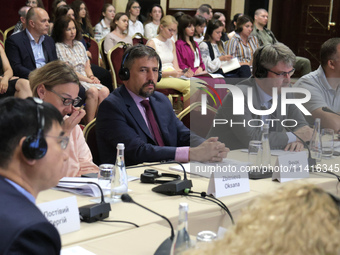 Oksana Zbitneva, Maciej Janczak, and Gael Veyssiere are attending the meeting of the Council for Human Rights, Gender Equality, and Diversit...