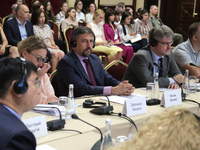 Oksana Zbitneva, Maciej Janczak, and Gael Veyssiere are attending the meeting of the Council for Human Rights, Gender Equality, and Diversit...