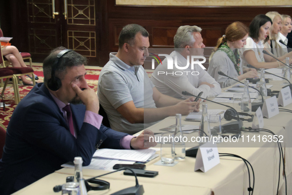 Participants of the meeting of the Council for Human Rights, Gender Equality, and Diversity at the Ministry of Foreign Affairs of Ukraine ar...