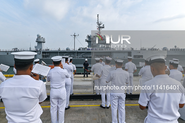 The command ship of the United States Seventh Fleet, USS Blue Ridge, is docking at Port Klang Cruise Terminal for a routine visit on July 17...