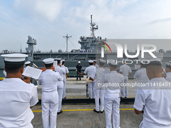 The command ship of the United States Seventh Fleet, USS Blue Ridge, is docking at Port Klang Cruise Terminal for a routine visit on July 17...