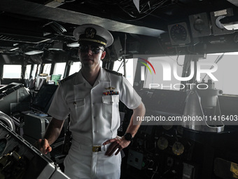 The command ship of the United States Seventh Fleet, USS Blue Ridge, is docking at Port Klang Cruise Terminal for a routine visit on July 17...