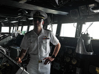 The command ship of the United States Seventh Fleet, USS Blue Ridge, is docking at Port Klang Cruise Terminal for a routine visit on July 17...